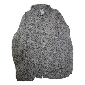 Chelsea & Theodore Ladies Leopard Print Shirt Top Large